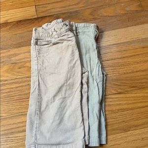 Janie and Jack 2 pairs of pants 12 - 18 months